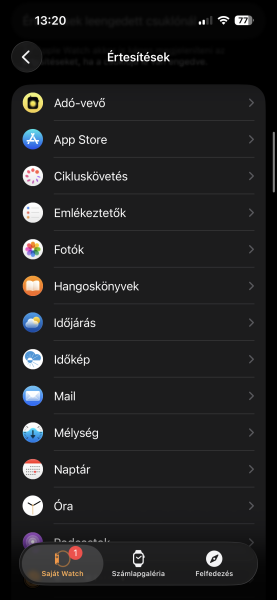 Lejjebb g&ouml;rgetve a be&eacute;p&iacute;tett alkalmaz&aacute;sok list&aacute;j&aacute;t l&aacute;tod. Ha megnyitsz egyet, finomhangolhatod a be&aacute;ll&iacute;t&aacute;sait.